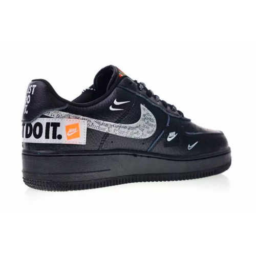 Nike Air Force Air 1 Low Just Do It White Black (Черные низкие)