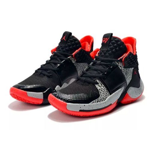 Nike Air Jordan Why Not Zero 0.2 (Черные с красным)