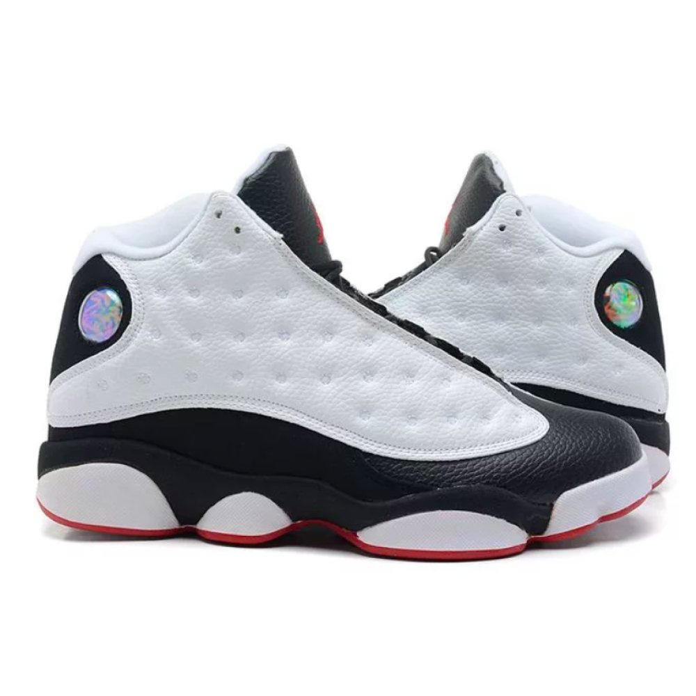 Air jordan store 13 black white