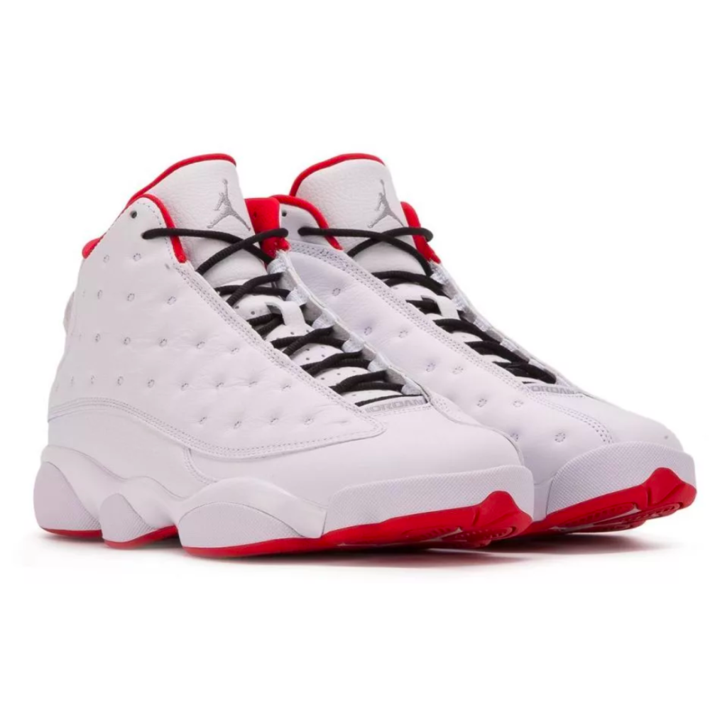 Nike Air Jordan 13 White Red street look.ru