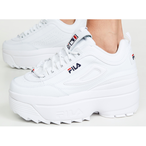 Fila Disruptor 2 на высокой подошве (Белые)	