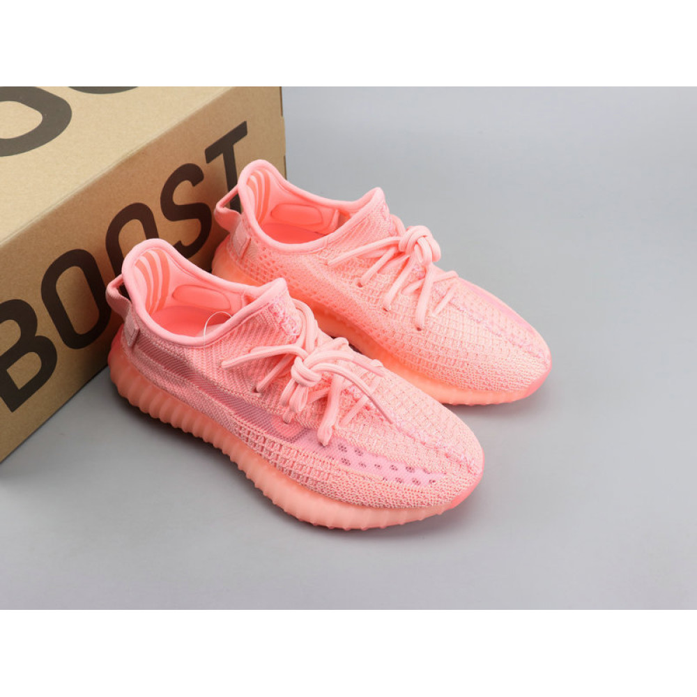 Adidas Yeezy Boost 350 v2 Glow Pink street look.ru