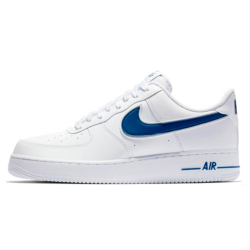 Nike Air Force 1 '07 LV8 Sport White Blue (белые с синим)