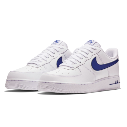 Nike Air Force 1 '07 LV8 Sport White Blue (белые с синим)