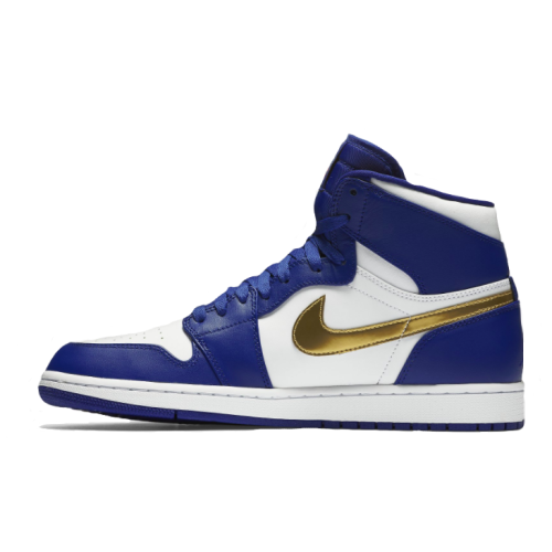 Nike Air Jordan Retro 1 High Og Blue (синие с золотым)