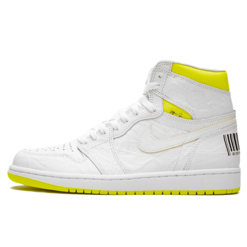 Nike Air Jordan Retro 1 High Og White (Белые с зеленым)
