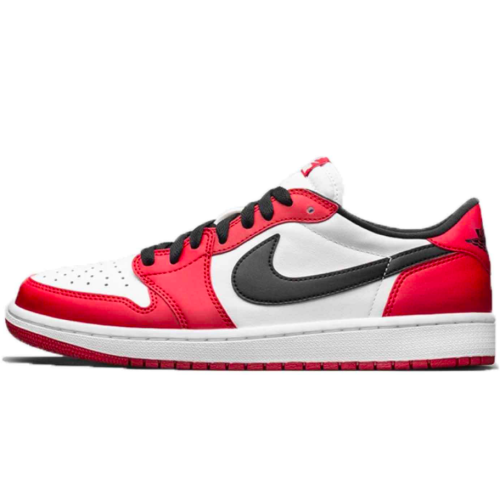Nike Air Jordan Retro 1 Low (Белые с красным new)