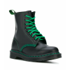 Dr. Martens 1460 Contrast Stitch (черные с зелеными шнурками)