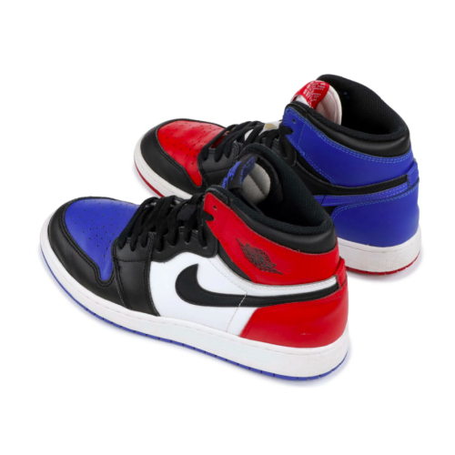 Nike Air Jordan Retro 1 High (Белые, красные, синие)