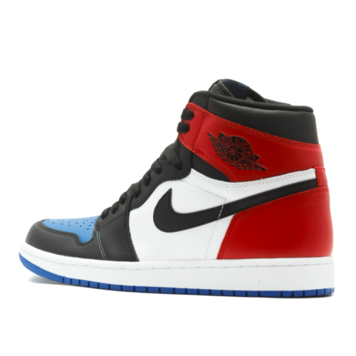 Nike Air Jordan Retro 1 High (Белые, красные, синие)