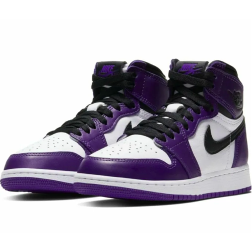 Nike Air Jordan Retro 1 Mid Court Purple (Фиолетовые с белым)