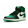 Nike Air Jordan Retro 1 High (Зеленые с белым)