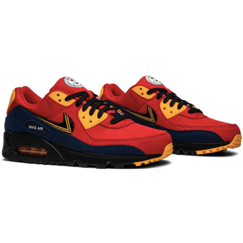 Nike Air Max 90 London (Красные с черным)