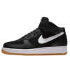 Nike Air Force 1 Mid 07 (Черные с белым высокие) Арт7