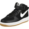 Nike Air Force 1 Mid 07 (Черные с белым высокие) Арт7