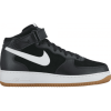 Nike Air Force 1 Mid 07 (Черные с белым высокие) Арт7