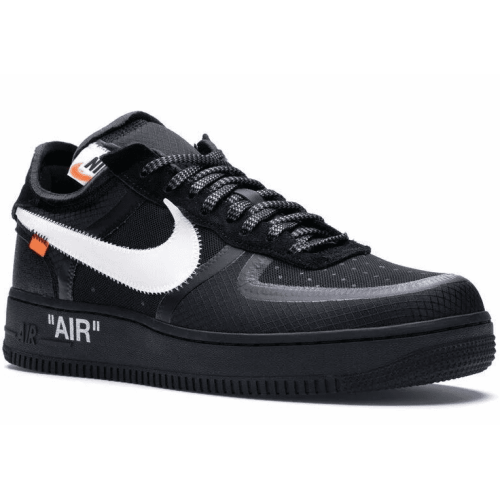 Nike Air Force 1 X Off White Black (Черные с белым)