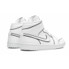 Nike Air Jordan Retro 1 Mid Iridescent Reflective White (Белые с серым)