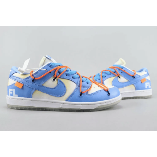 Nike SB Dunk Low Off White (синие с белым)