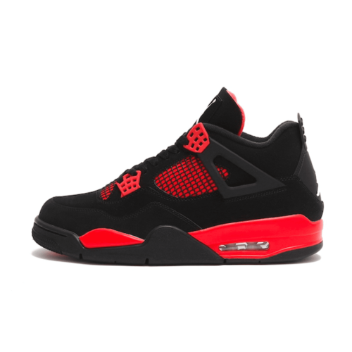 Nike Air Jordan 4 Red Thunder (Красные с черным)