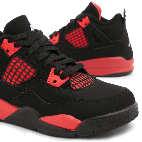 Nike Air Jordan 4 Red Thunder (Красные с черным)