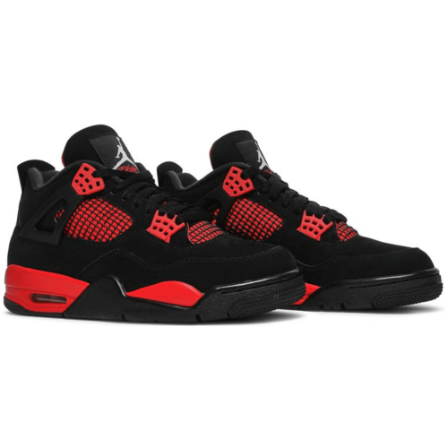 Nike Air Jordan 4 Red Thunder (Красные с черным)