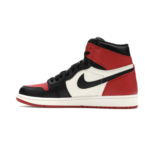 Nike Air Jordan Retro 1 High Bred Toe (Красные с белым)