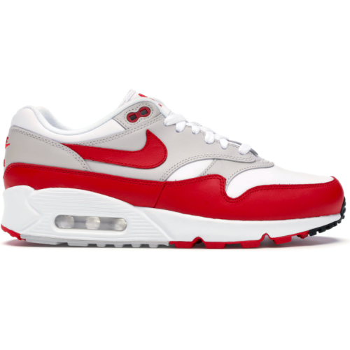 Nike Air Max 90 в сетку (Красные с белым)