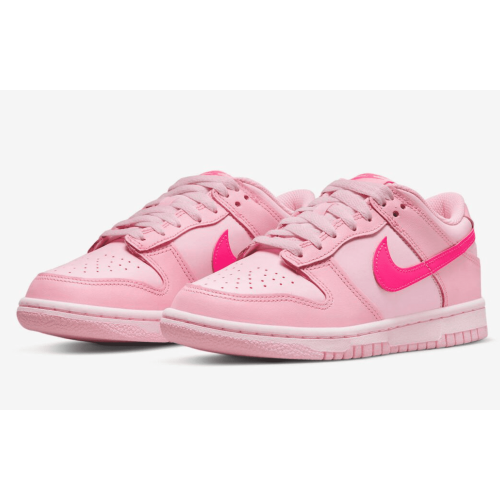 Nike SB Dunk Low Triple Pink Gs (Розовые)