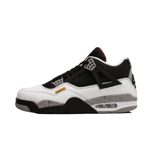 Nike Air Jordan 4 Retro Black White (Черные с белым)