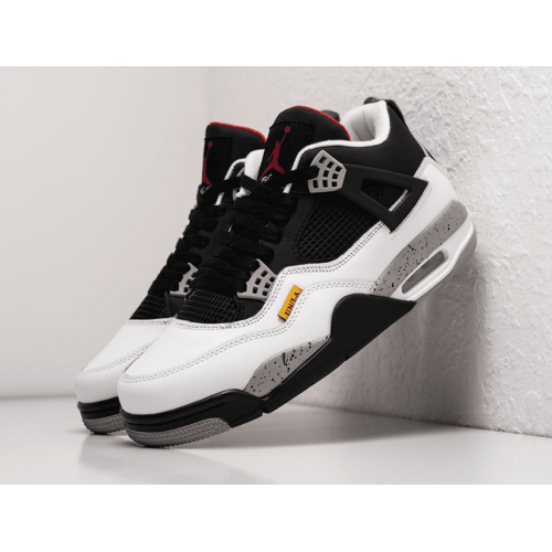 Nike Air Jordan 4 Retro Black White (Черные с белым)