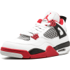 Nike Air Jordan 4 Retro Fire Red (Белые)
