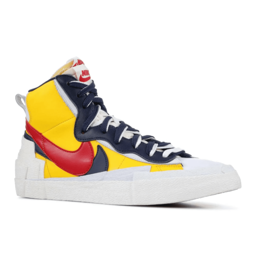 Nike Blazer Mid X Sacai (Белые с желтым)