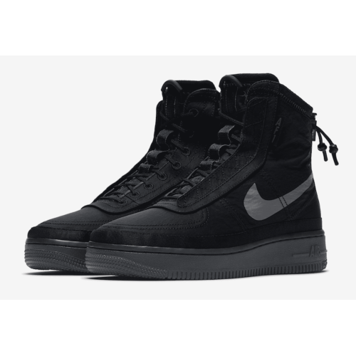 Nike Air Force 1 High Shell Black (Черные)