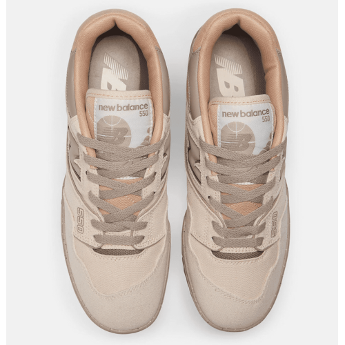 New Balance 550 Cream Canvas