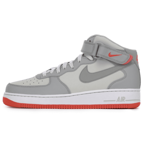 Nike Air Force 1 Mid Grey Red (Серые)